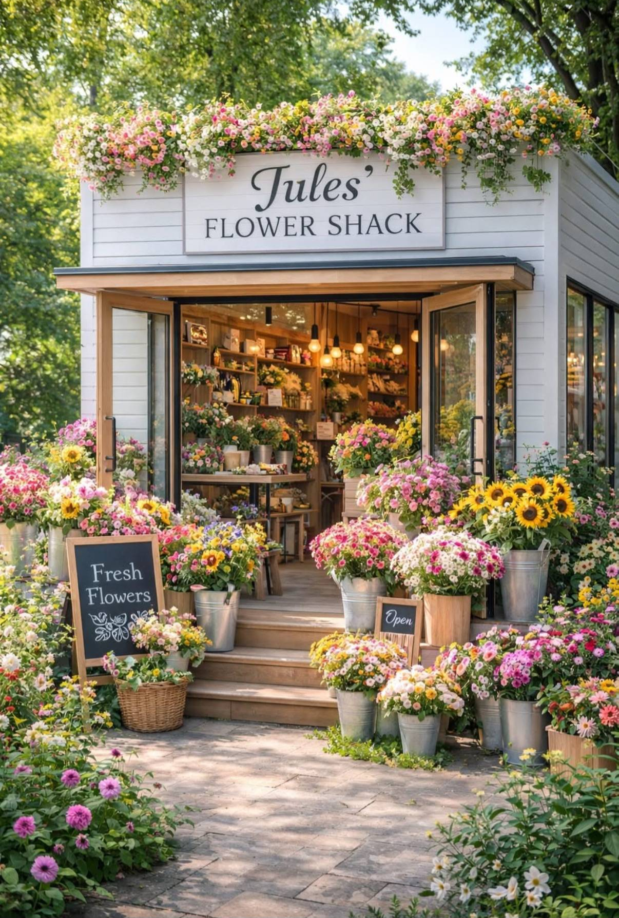 Jules Flower Shack Logo