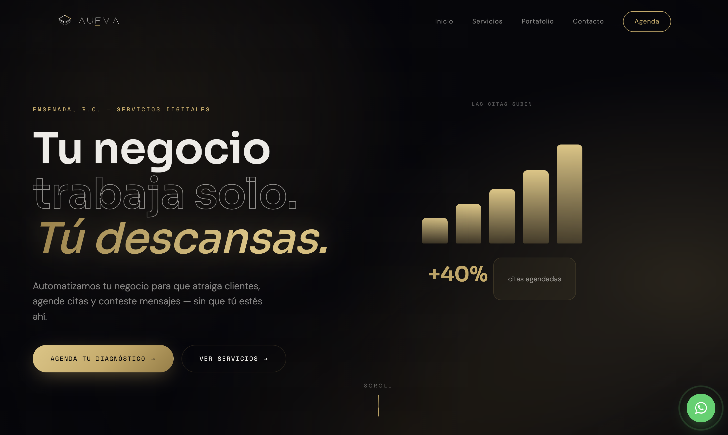 Sitio web de Aufva
