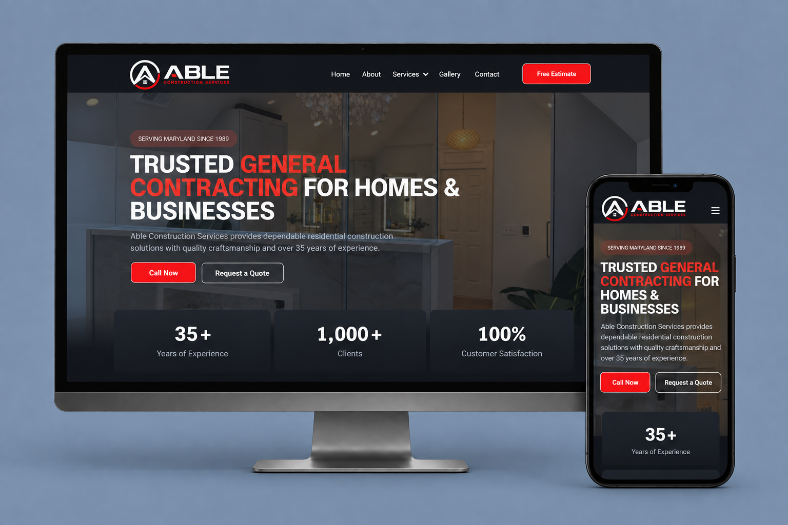 Project 3 website screenshot