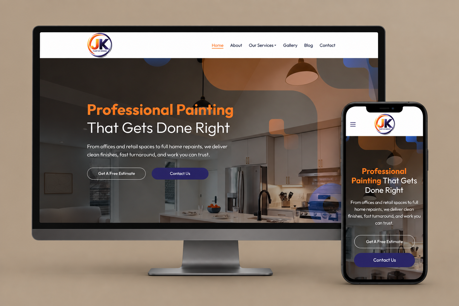Project 2 website screenshot