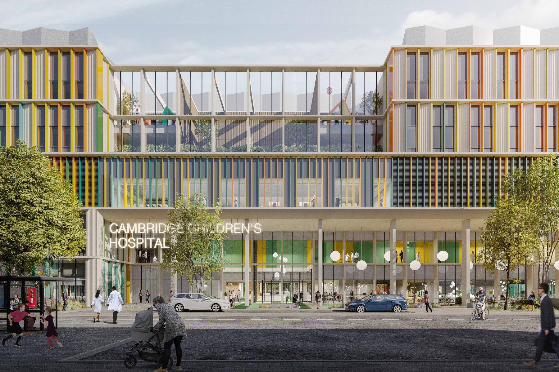 Architect images of the new Cambridge Children’s Hospital