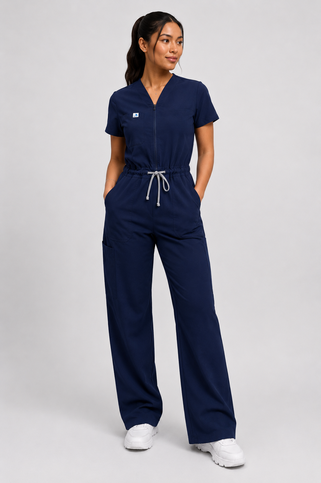 Navy Scrub Jumpsuit