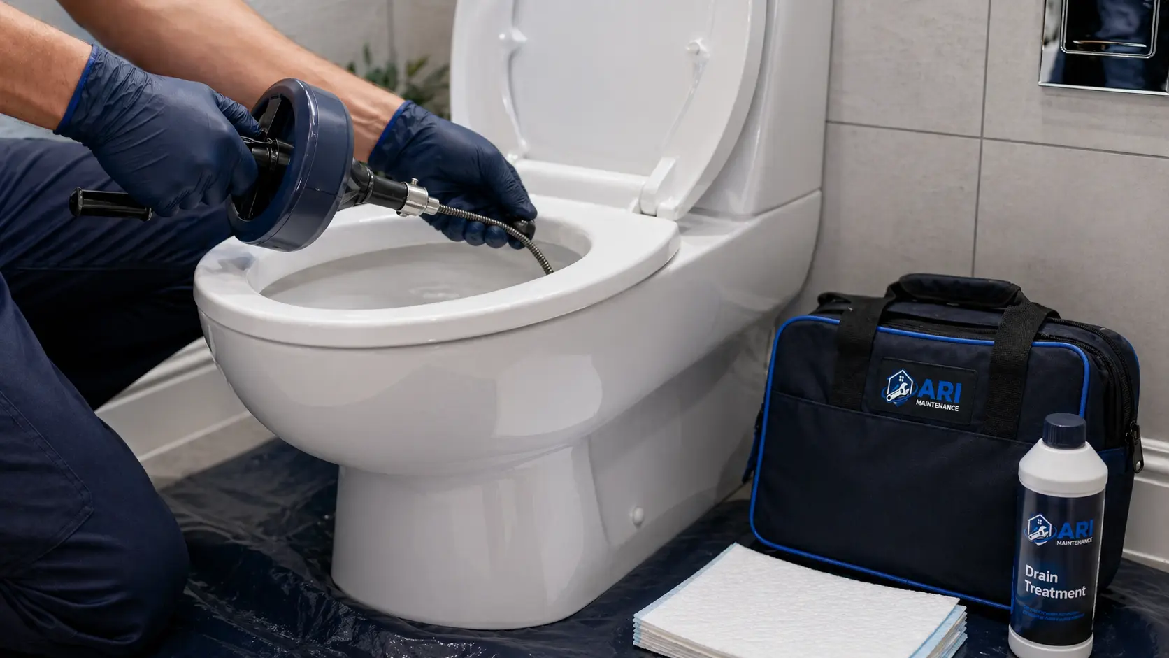 ARI Maintenance blocked toilet unblocking and repair in London