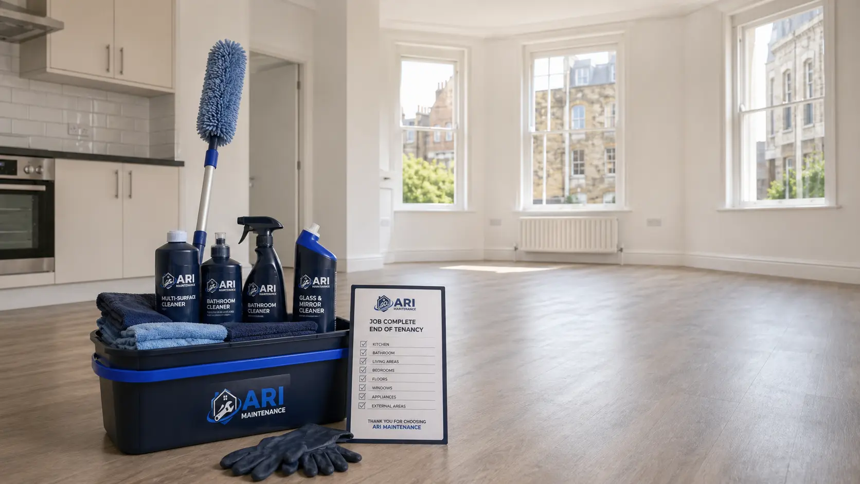 End of tenancy cleaning in London property