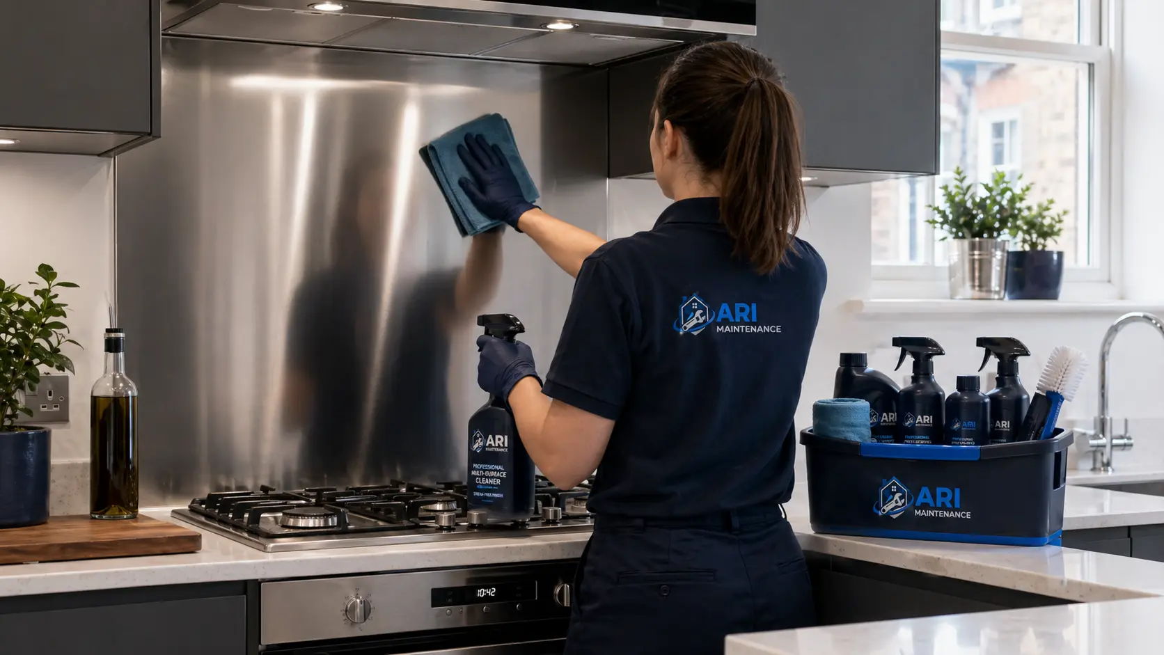 Professional cleaning service in a London property (in Hackney context)