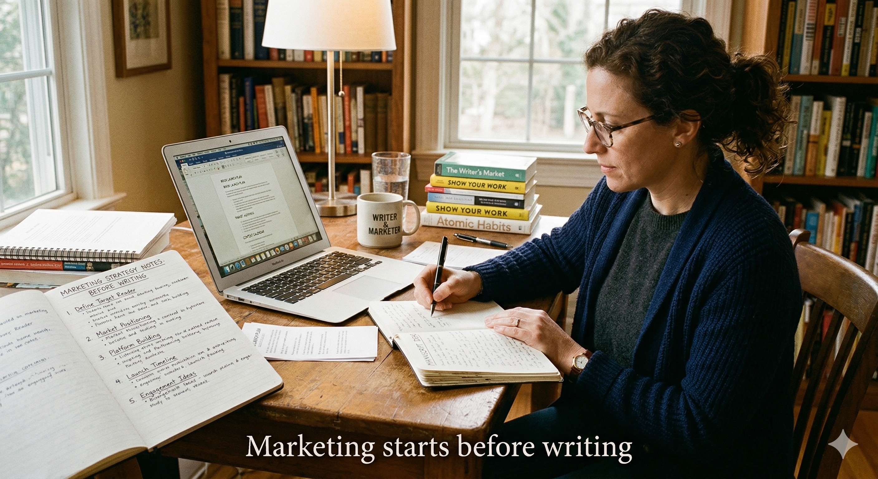 Book marketing strategy planning before writing a book for authors
