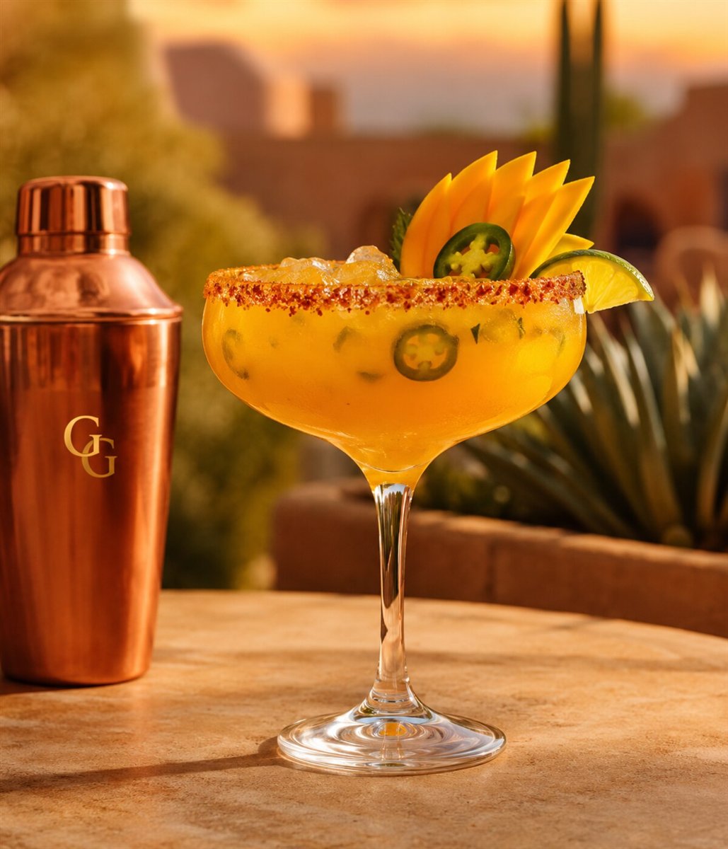 Spicy mango margarita