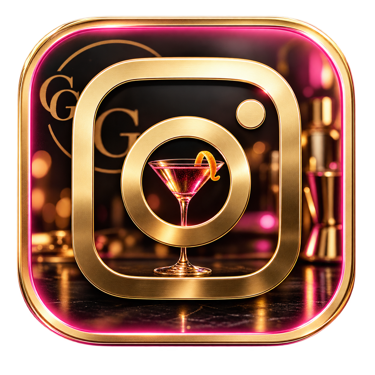Gilded Glass Events Instagram icon