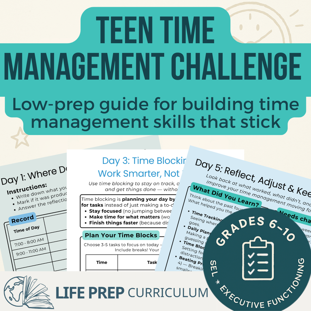 Teen Time Management Challenge