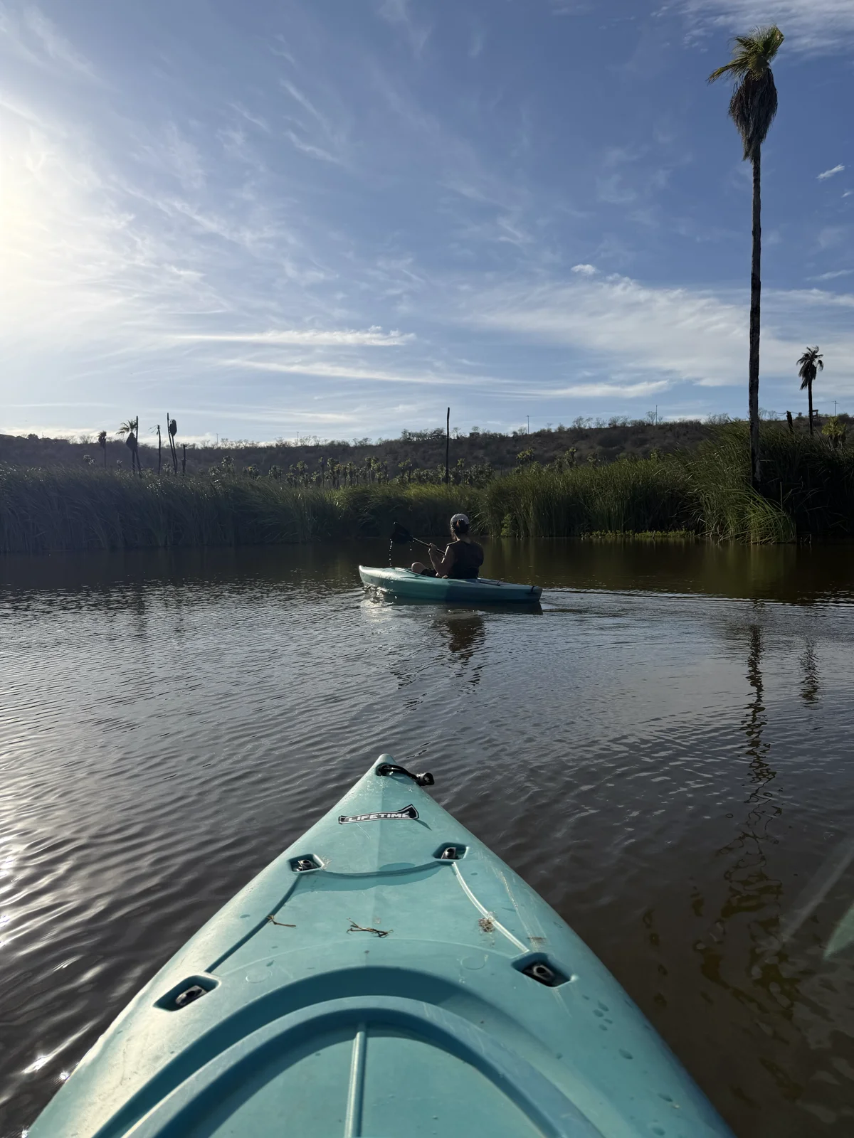 Kayak en la laguna La Ribera