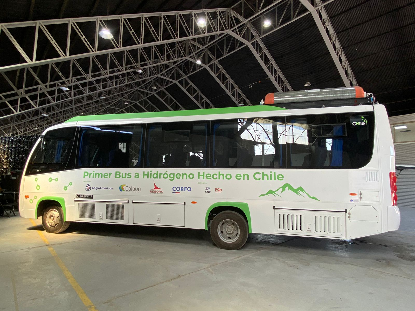 Primer bus a hidr&oacute;geno desarrollado y fabricado &iacute;ntegramente en Chile