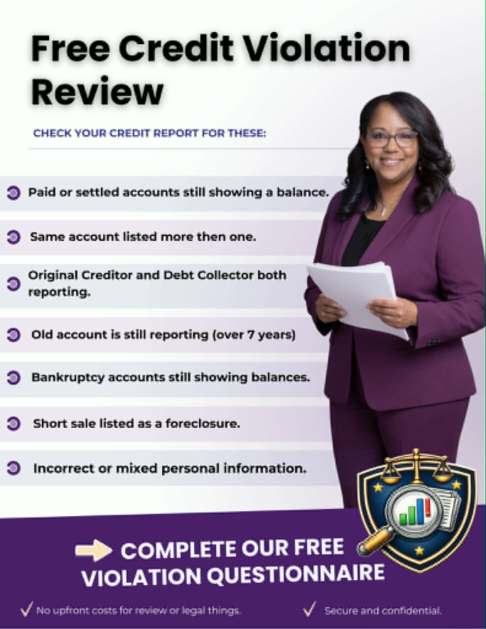 Credit Violation Review Preview