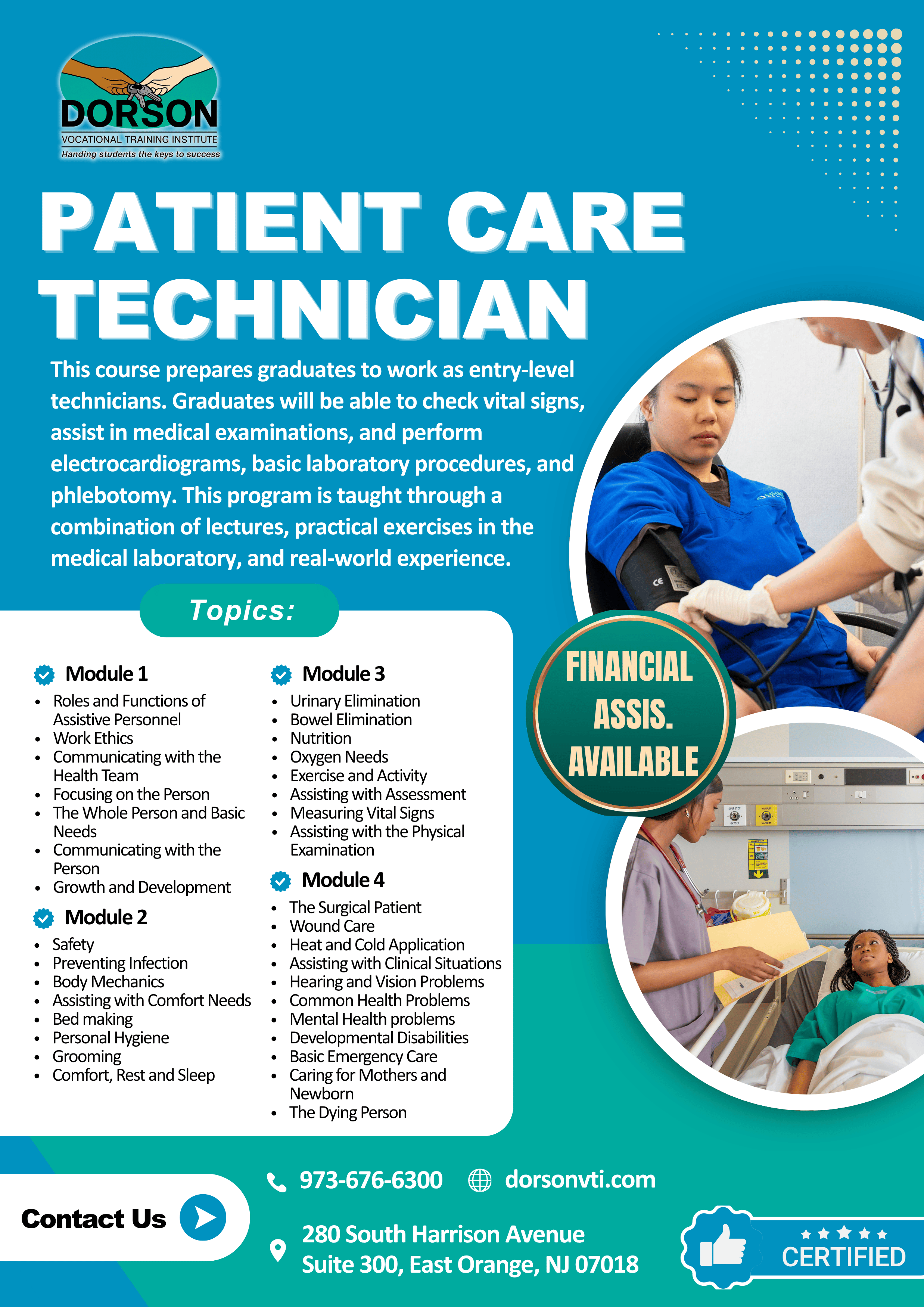 Patient Care Technician Program Flyer