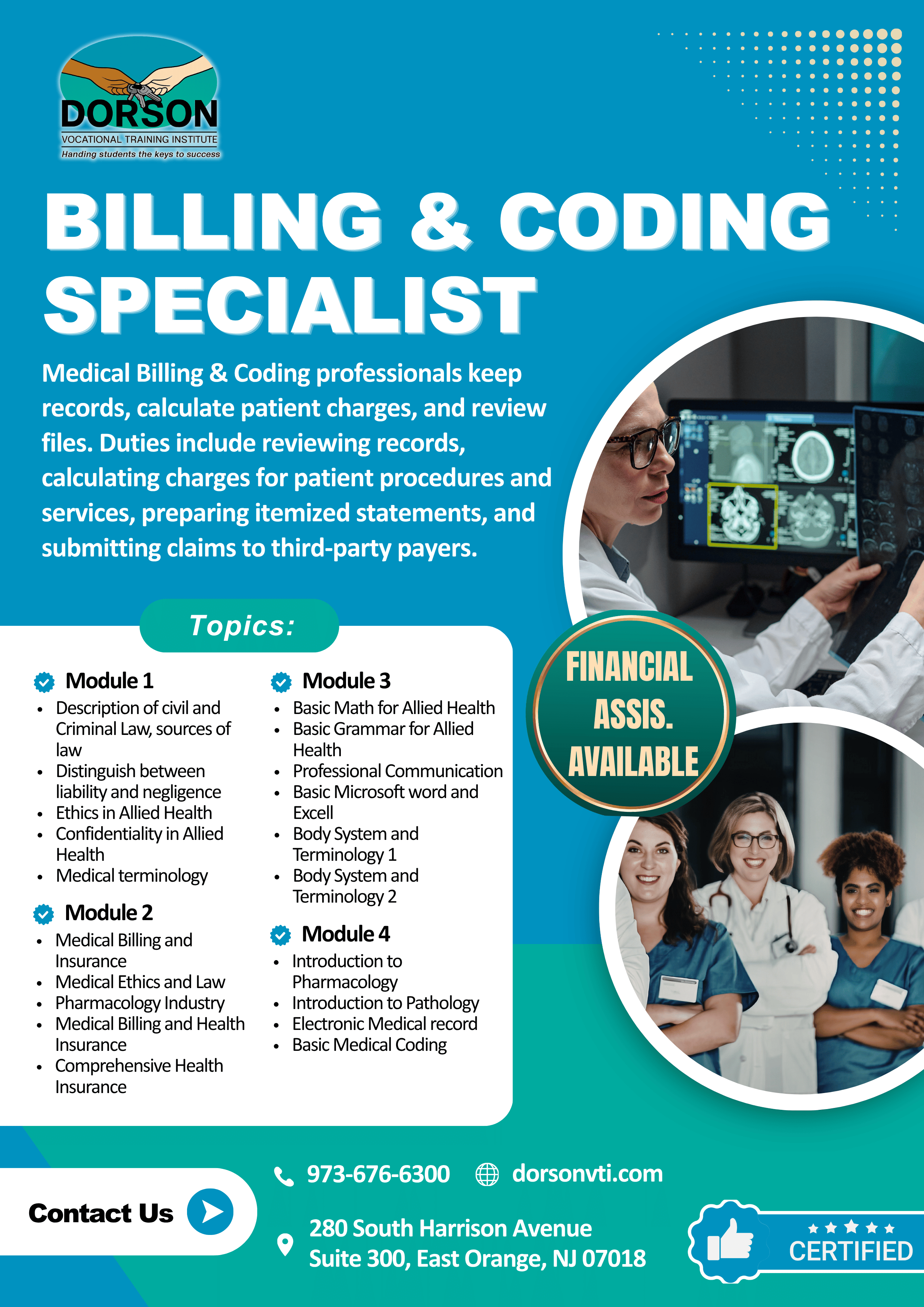 Medical Billing and Coding Program Flyer