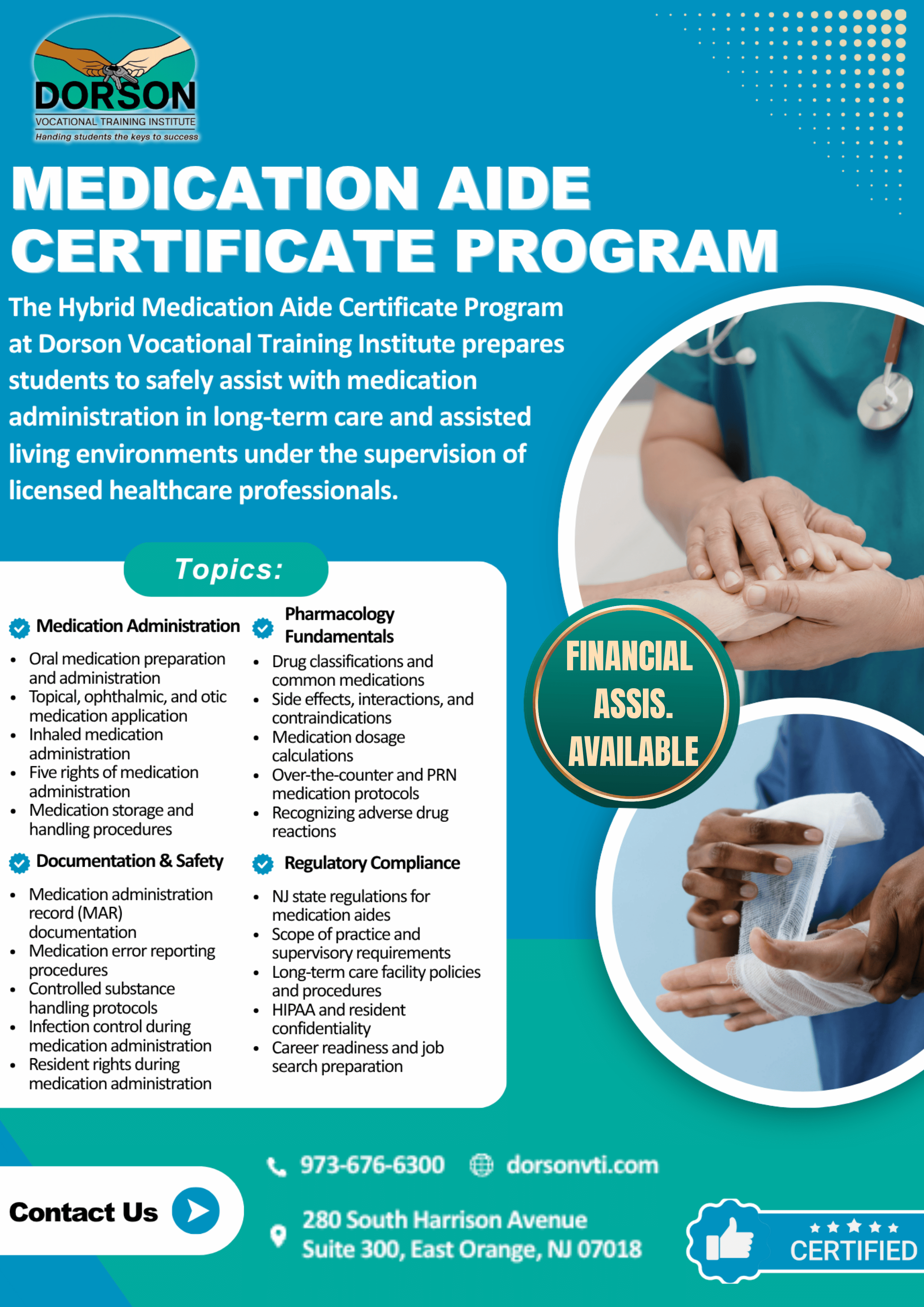 Medication Aide Program Flyer