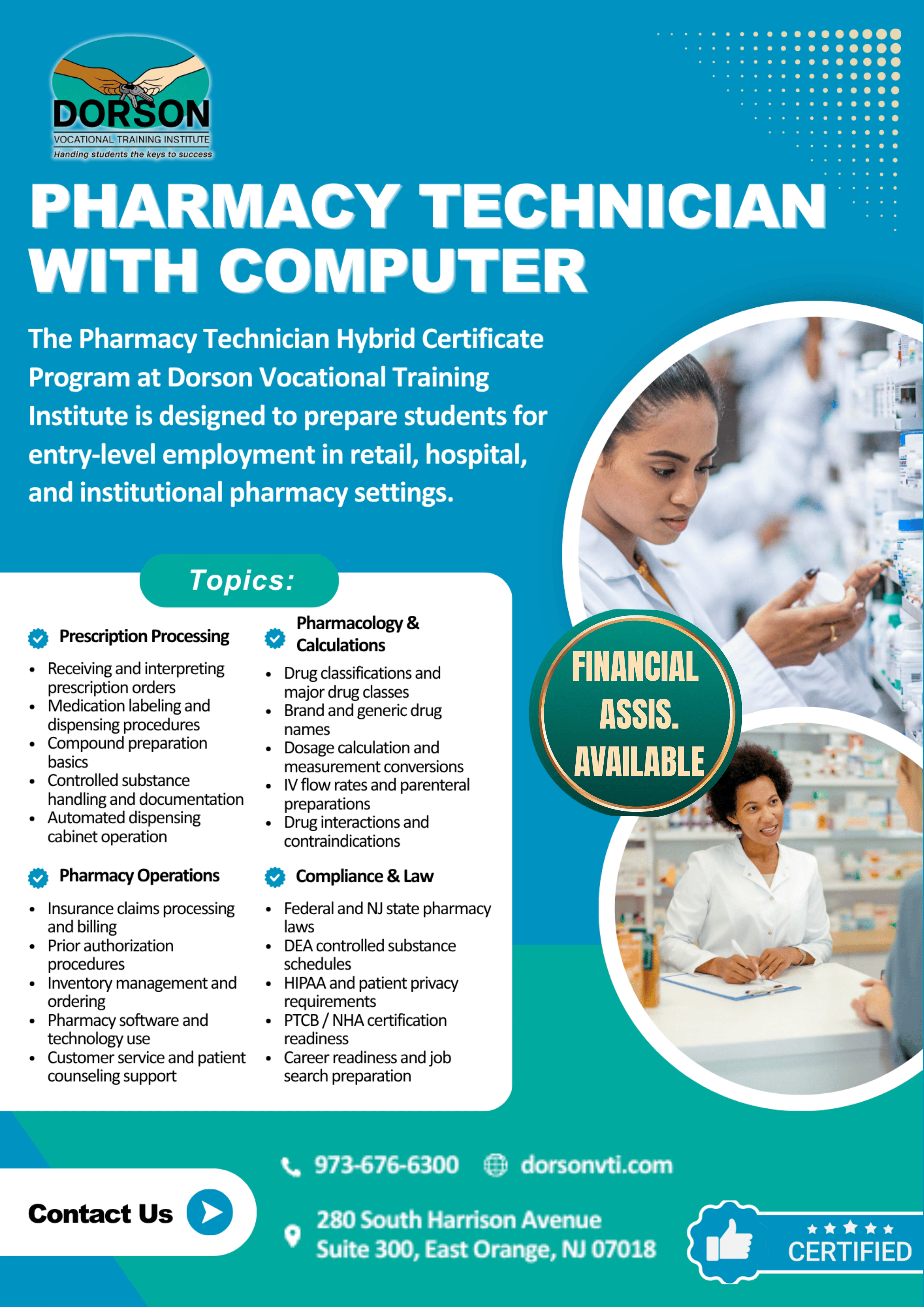 Pharmacy Technician Program Flyer