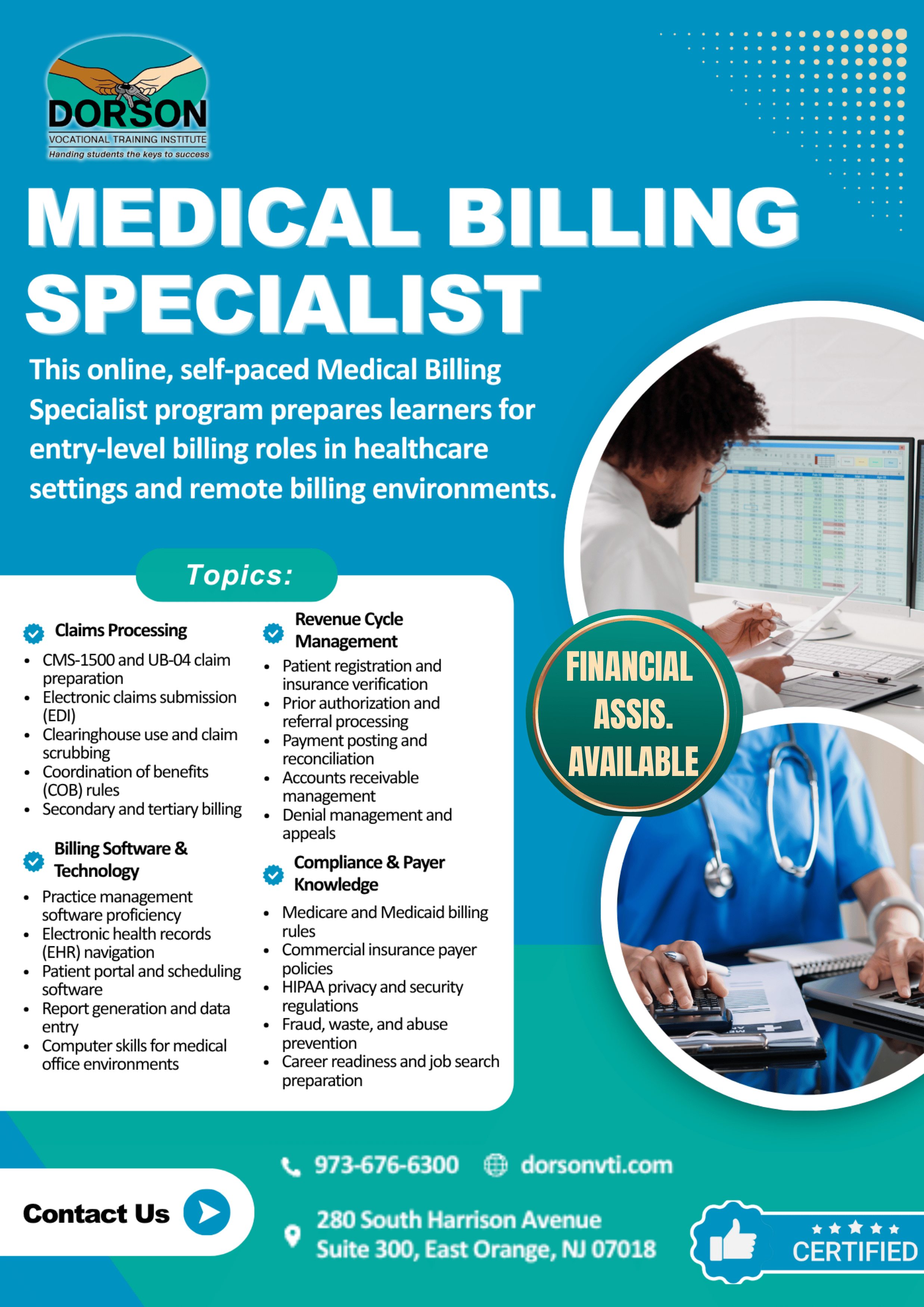 Medical Billing Specialist Program Flyer