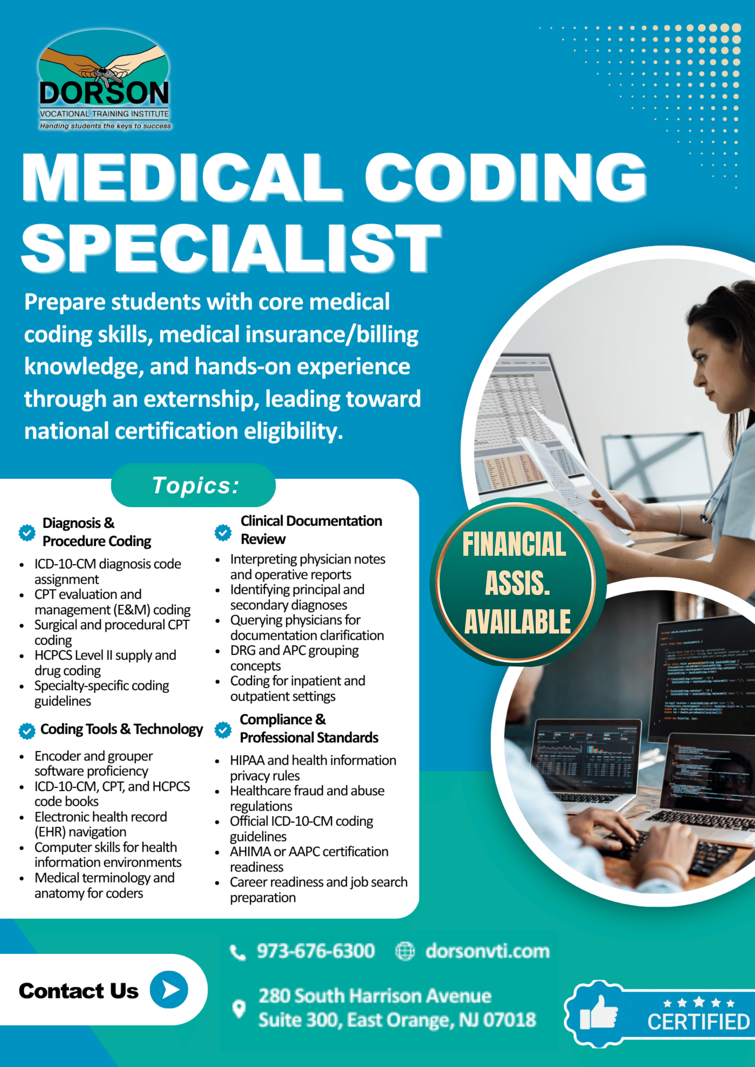 Medical Coding Specialist Program Flyer