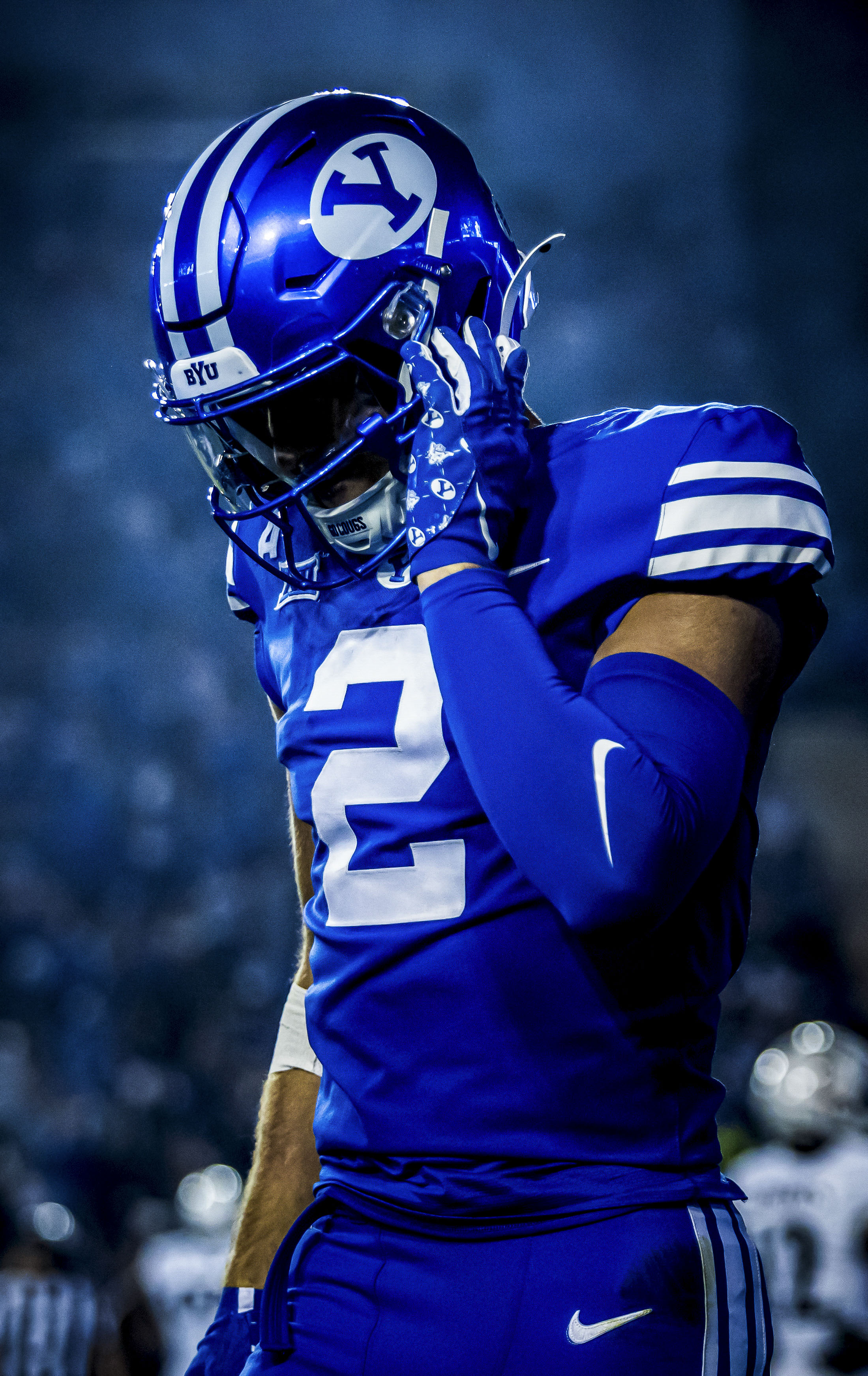 BYU football player portrait