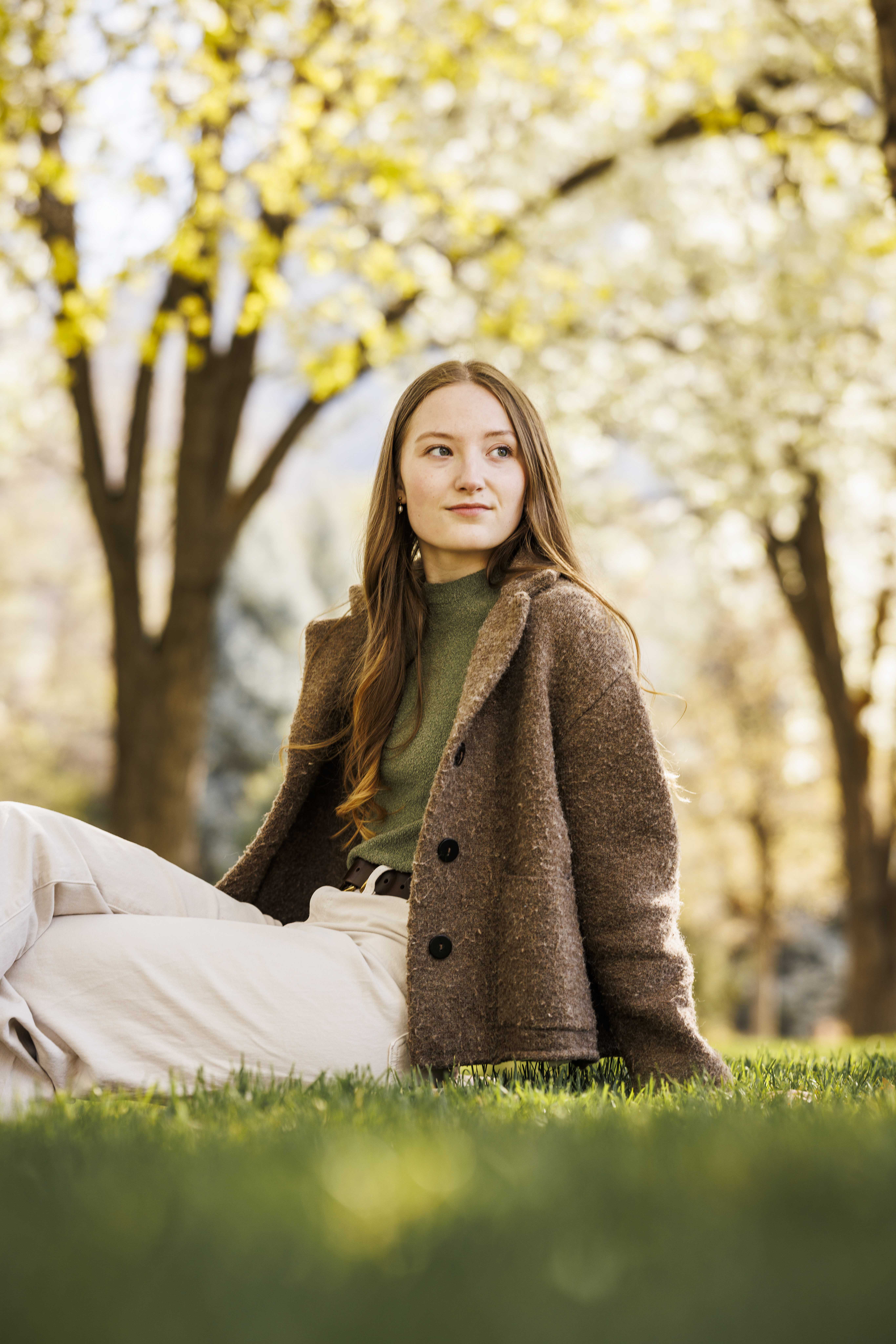 Outdoor portrait in spring