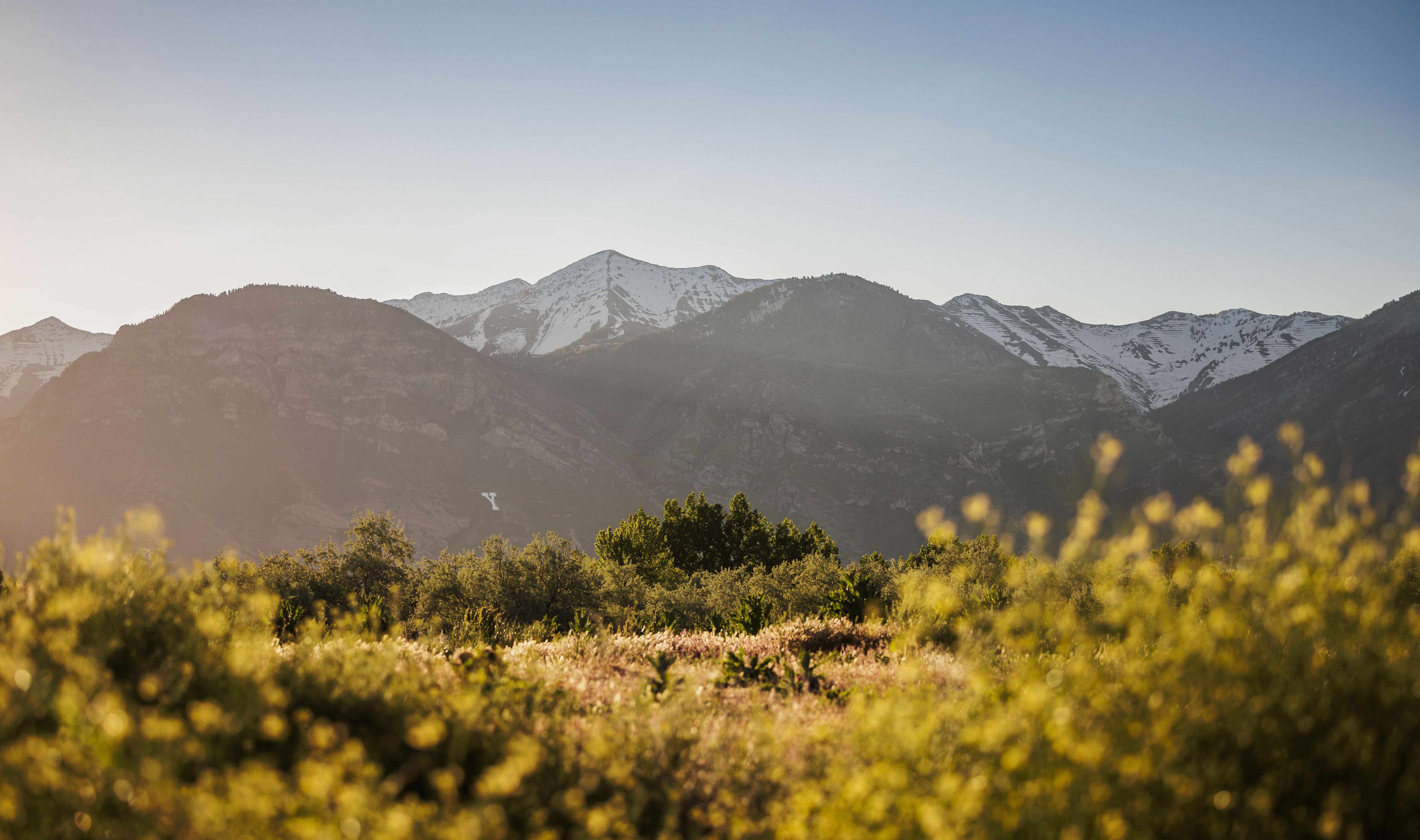 Utah mountains at golden hour
