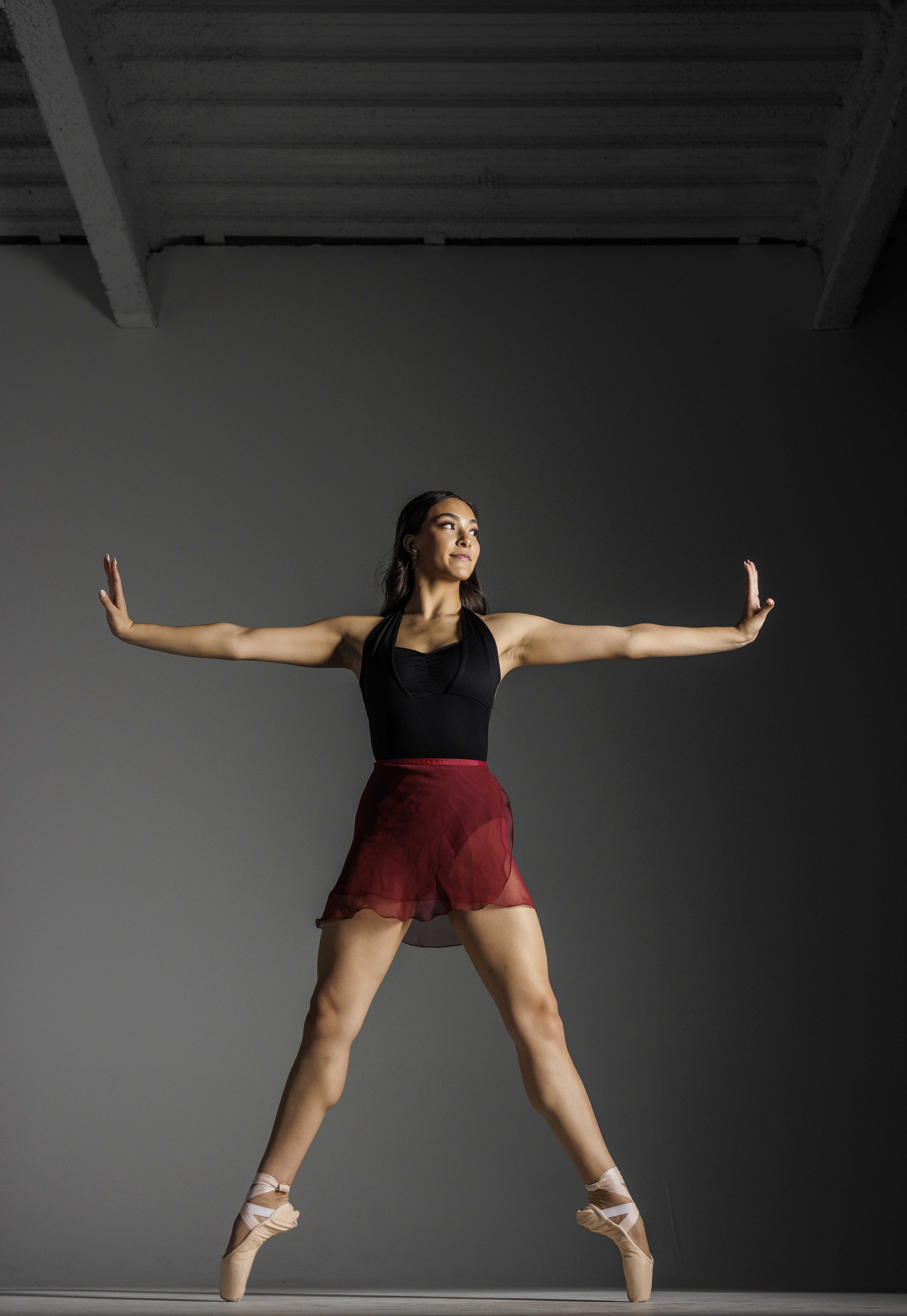 Ballerina studio portrait