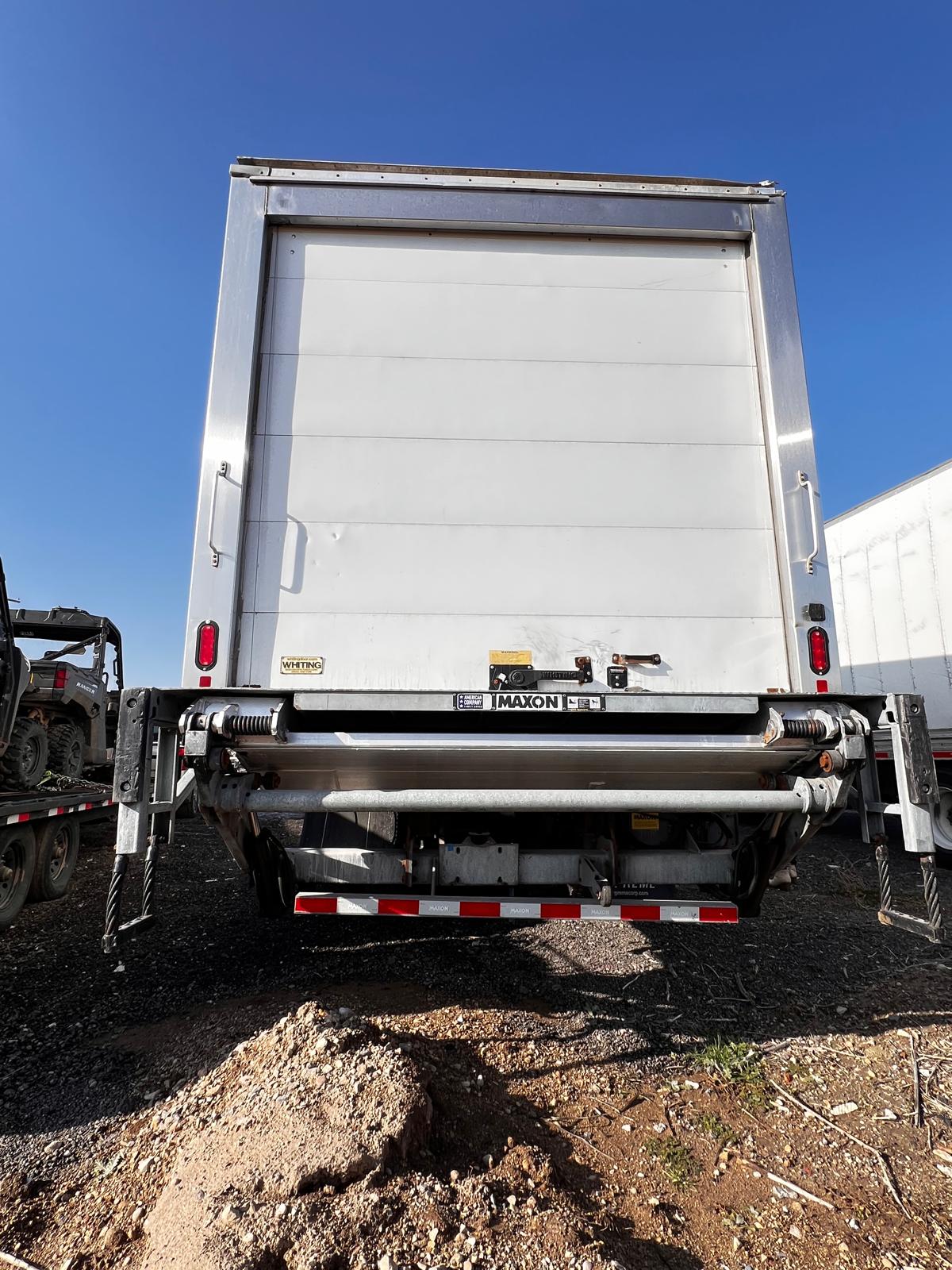 YDP Trucking box truck rear liftgate and roll-up door