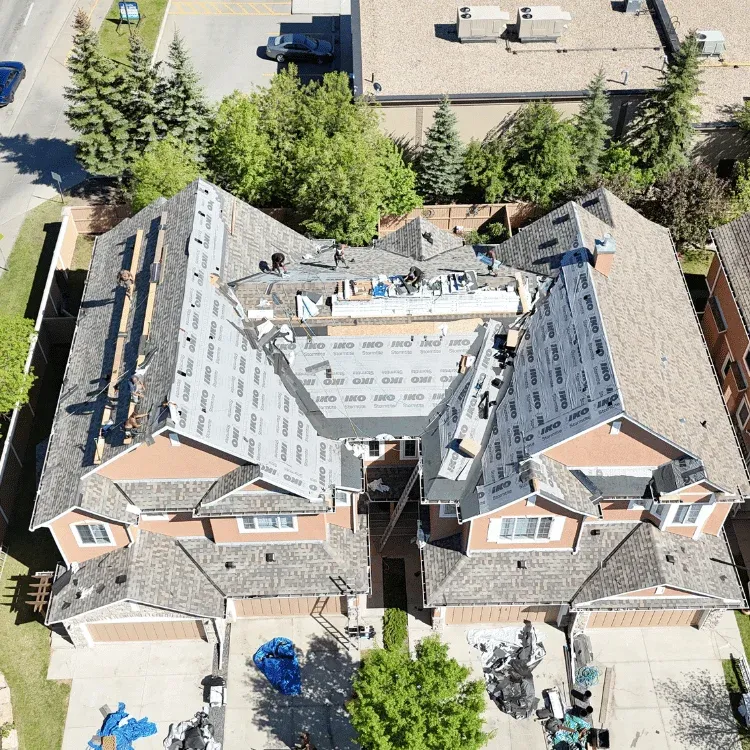 Calgary roof repair specialists fixing storm damaged shingles