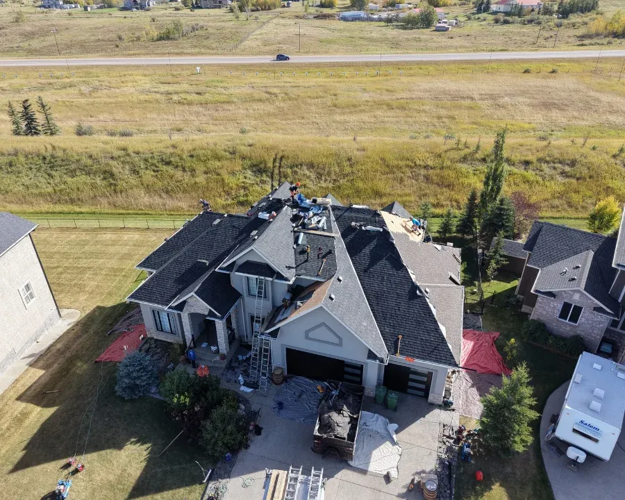 Calgary roof repair specialists fixing storm damaged shingles