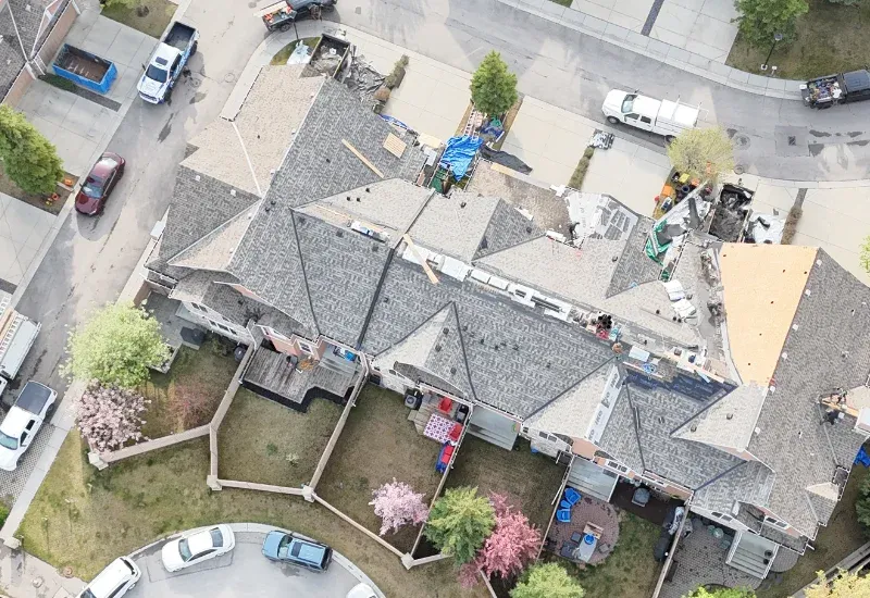 Calgary roof repair specialists fixing storm damaged shingles