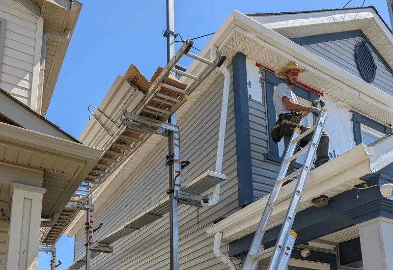 local Calgary roofing company performing residential roof installation