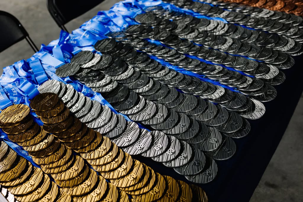 Taekwondo championship participants