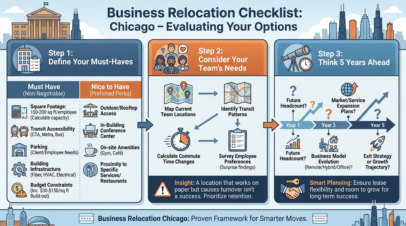 business relocation checklist infograph
