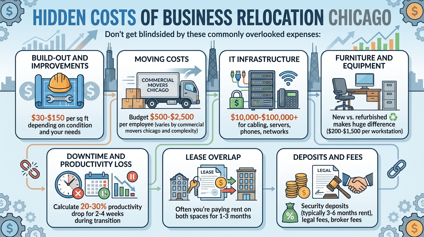 infograph for hidden cost for business relocation
