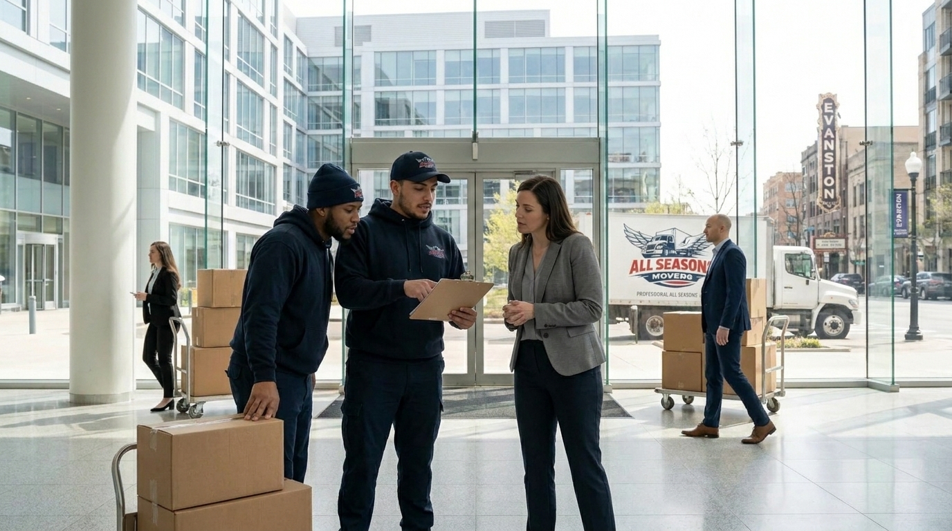 All Seasons Movers Chicago sharing commercial move cost with office employees