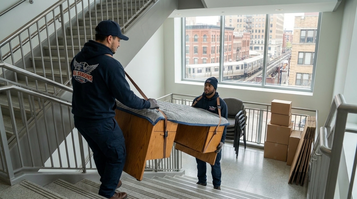 movers moving office furnitures