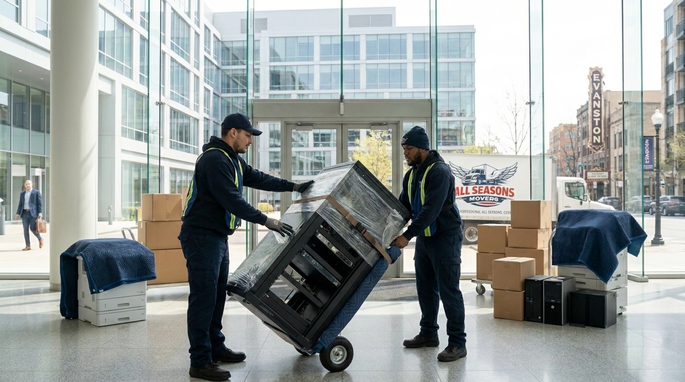 local commercial movers relocating office equipments