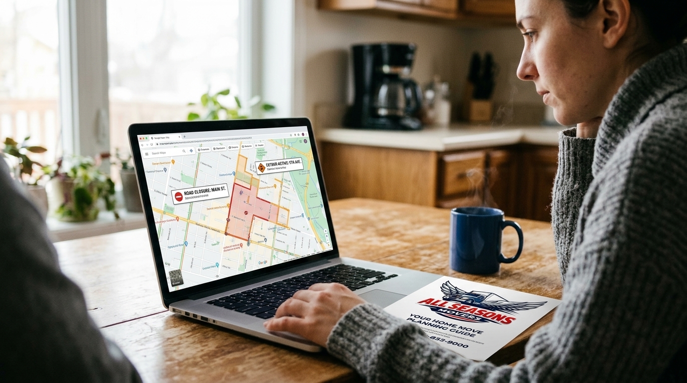 Checking Chicago street closures before scheduling a moving day