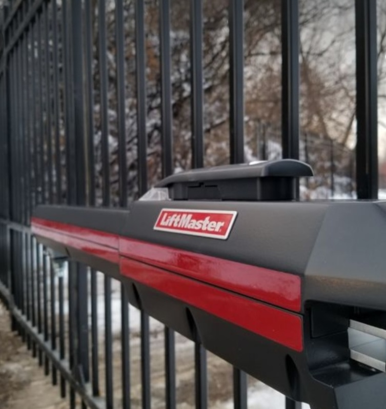 Automatic gate opener installation