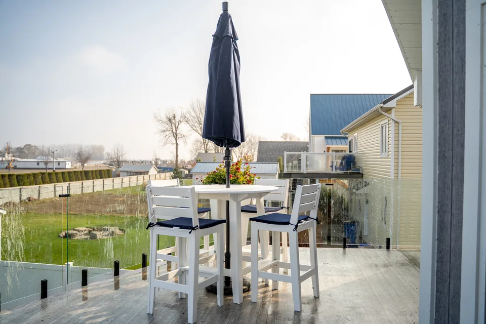 Outdoor dining setup