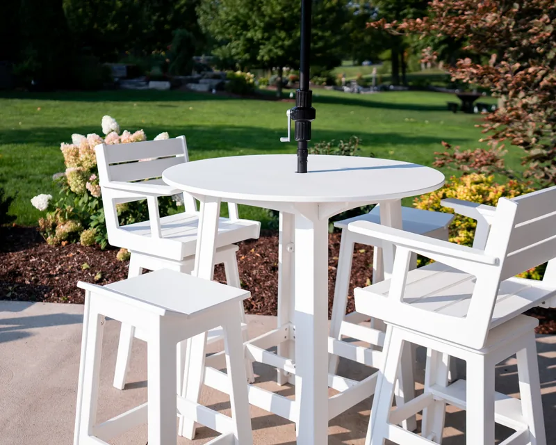 Patio set close-up