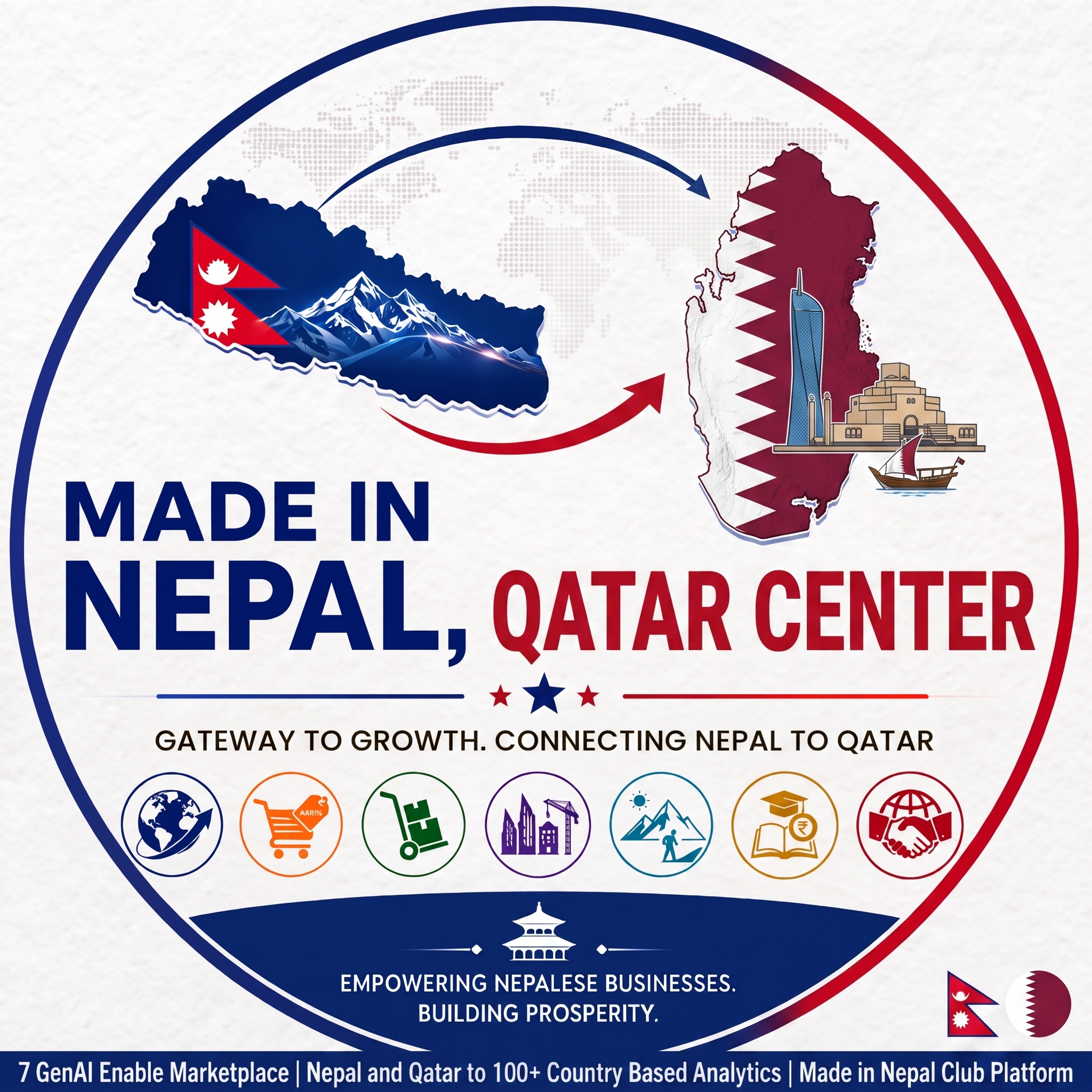Made in Nepal, Qatar Center Logo