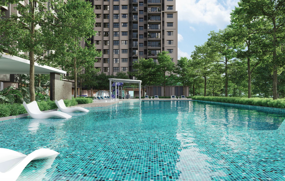 The Atera Phase 2 pool deck and towers, Section 14, Petaling Jaya, artist's impression