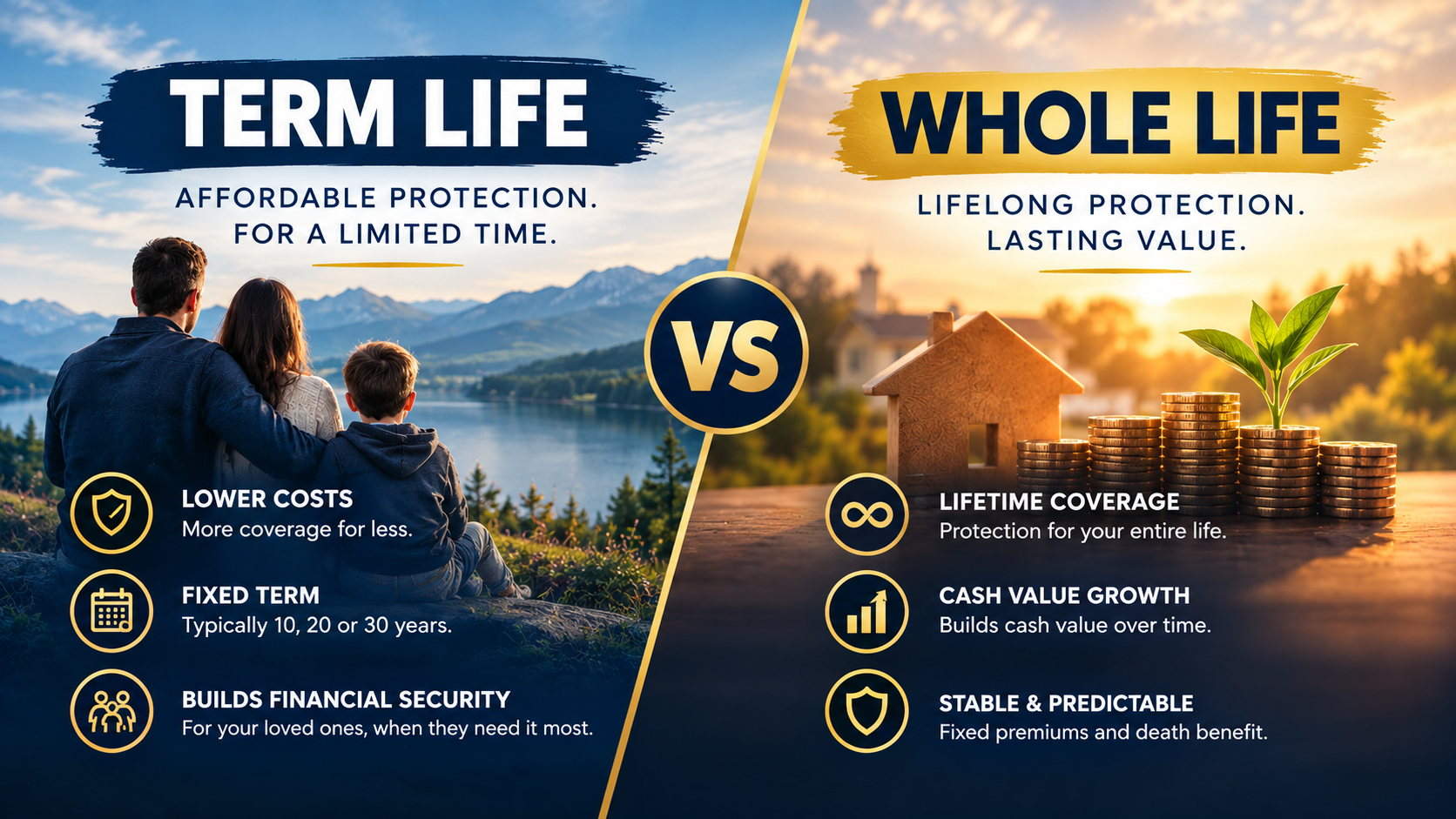 Term vs. Whole Life Insurance guide cover