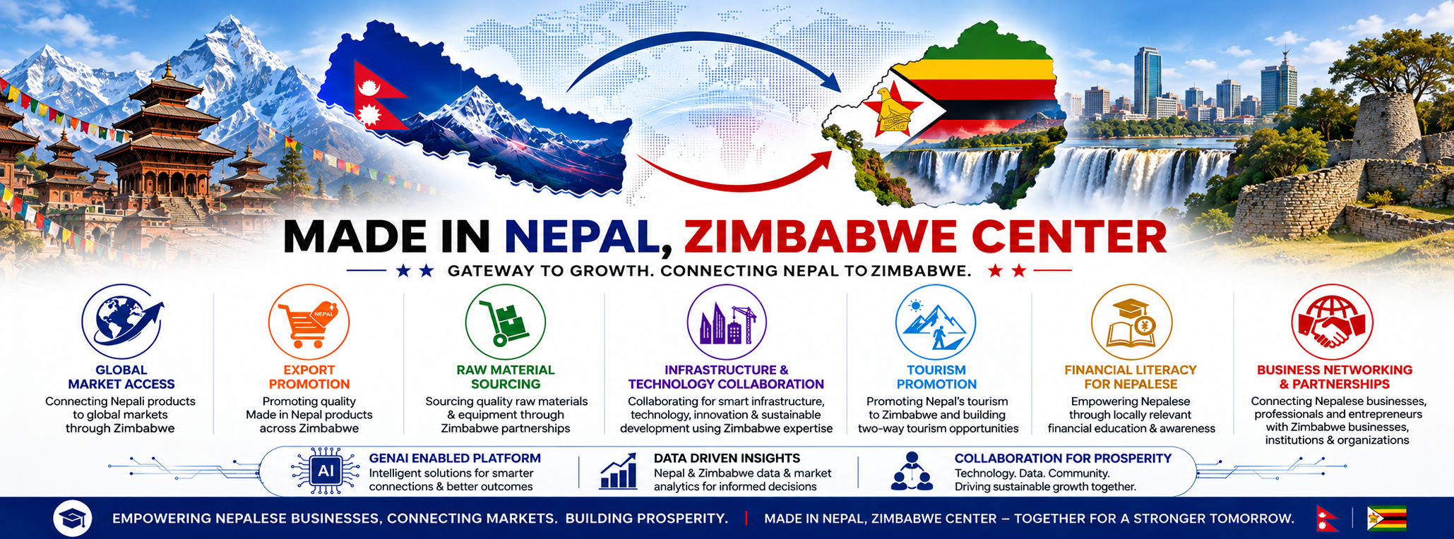 Made in Nepal, Zimbabwe Center cover artwork