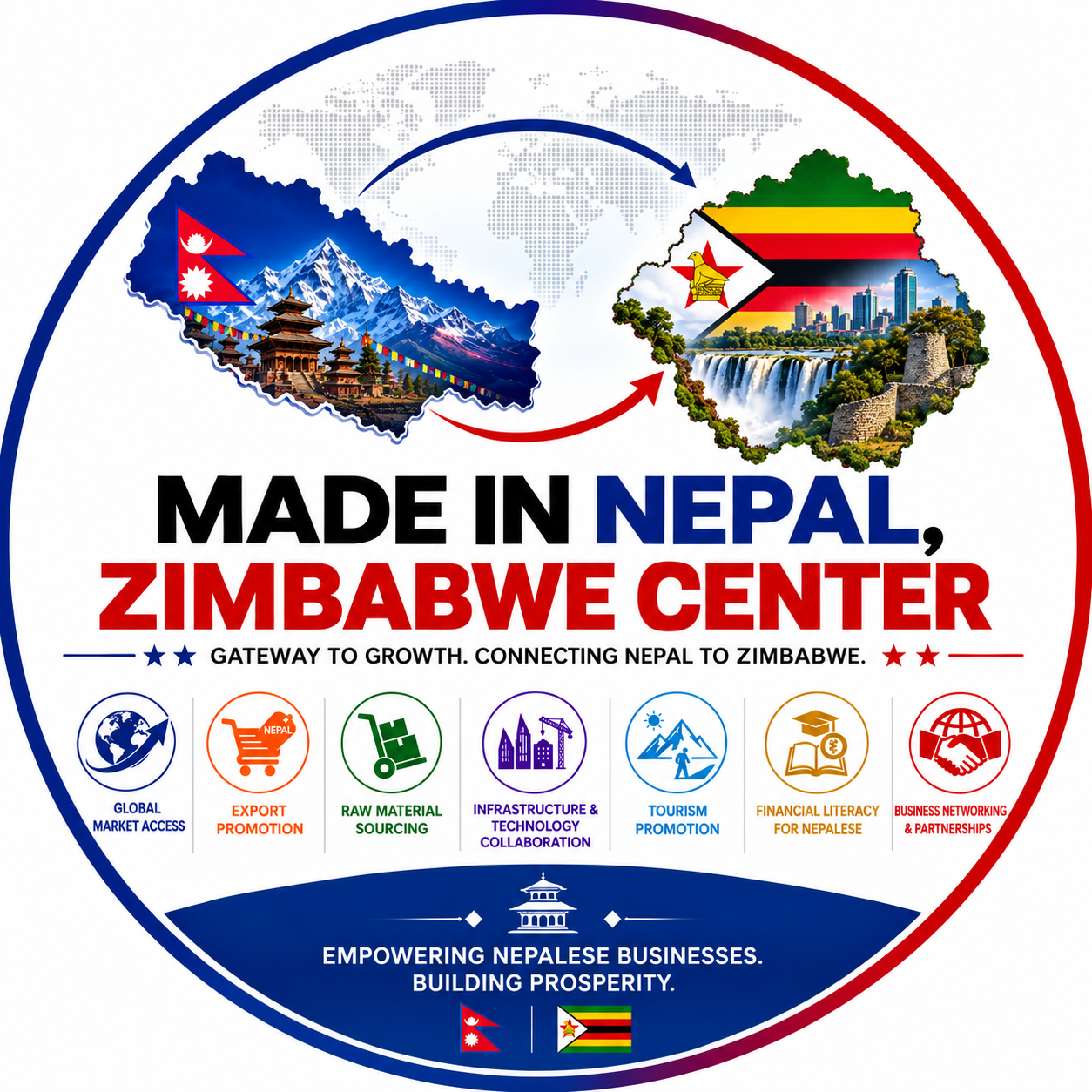 Made in Nepal, Zimbabwe Center logo