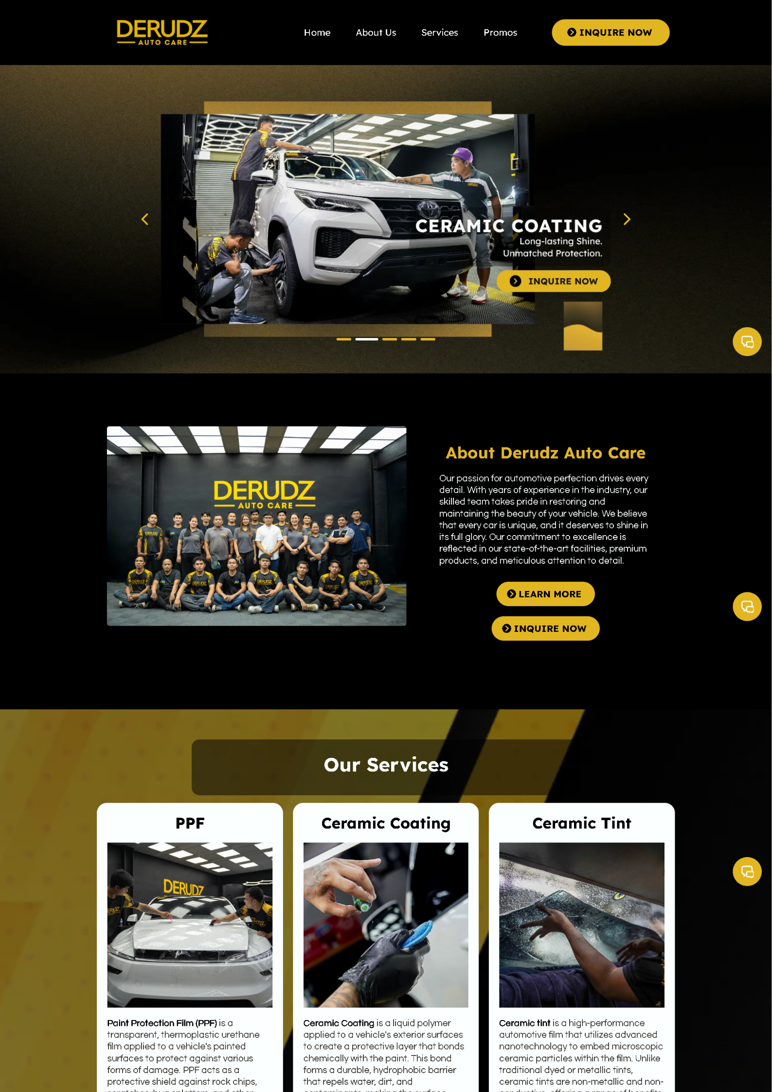 Auto Care Business Website