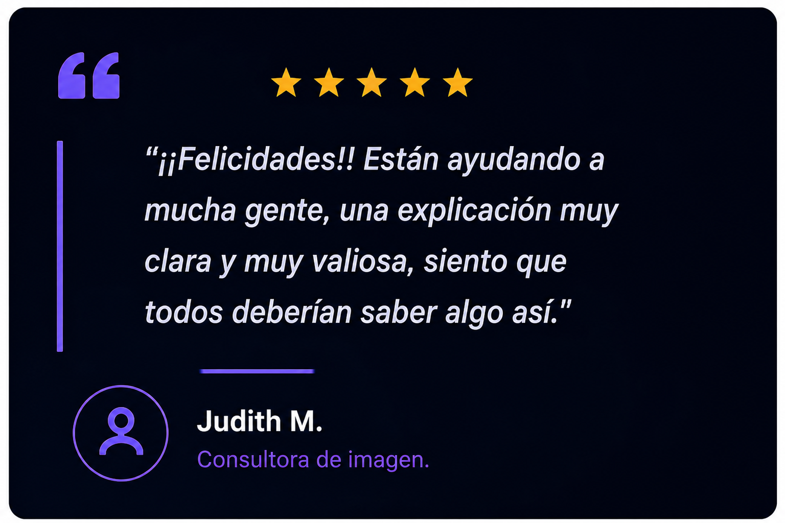 Testimonio de alumno 4