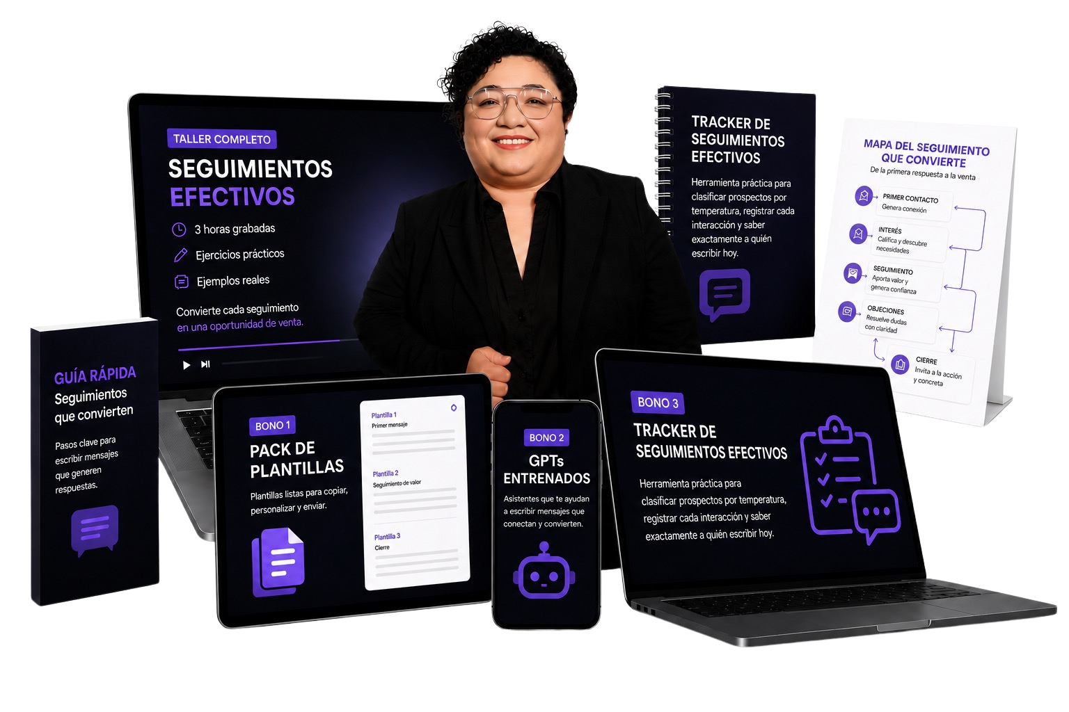 Mockup del taller Seguimientos Efectivos