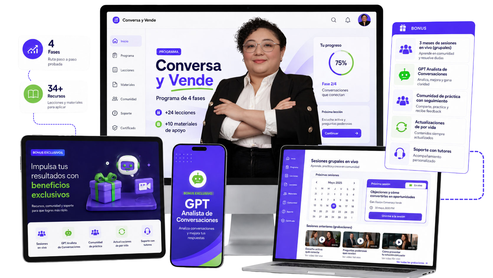 Mockup Conversa y Vende™